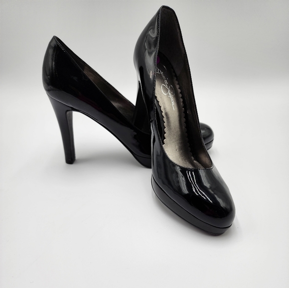 Jessica Simpson Patent Leather Platform Heel Size 8.5 - Picture 2 of 14